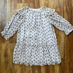 Zara Floral Pleated Dress